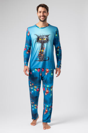 lelosi pijama para hombre catvibe 1
