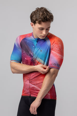 lelosi camiseta de ciclismo para hombre giro 1