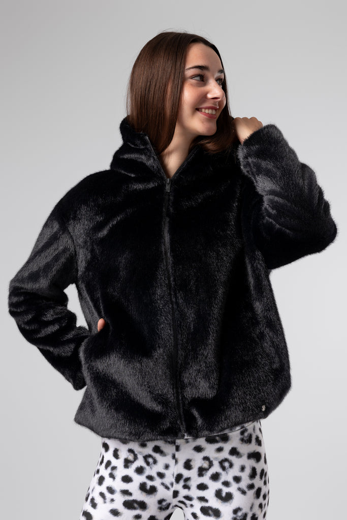 lelosi chaqueta de pelo sintético warmy 0