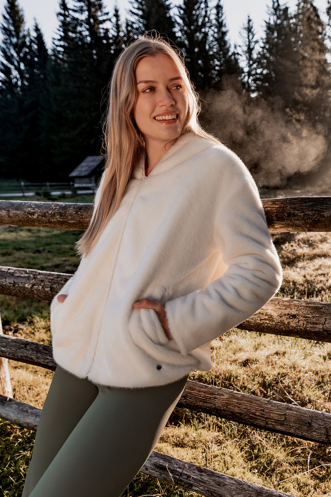 lelosi chaqueta de pelo sintético cozy 0