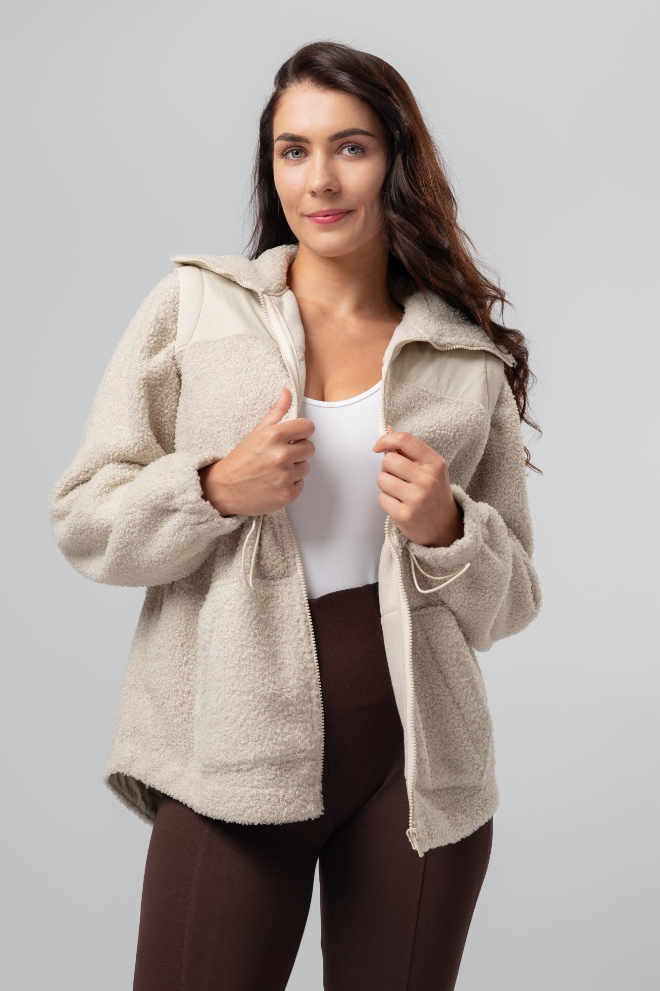 Chaquetas peludas de entretiempo